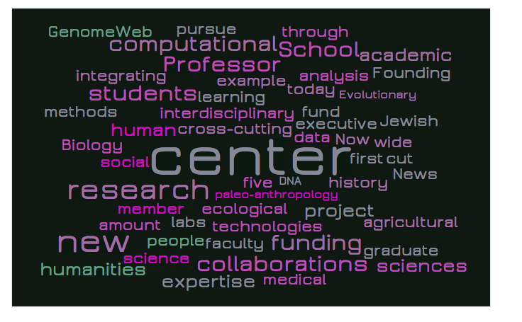 Computational Genomics Center: New Unification of Computational ...